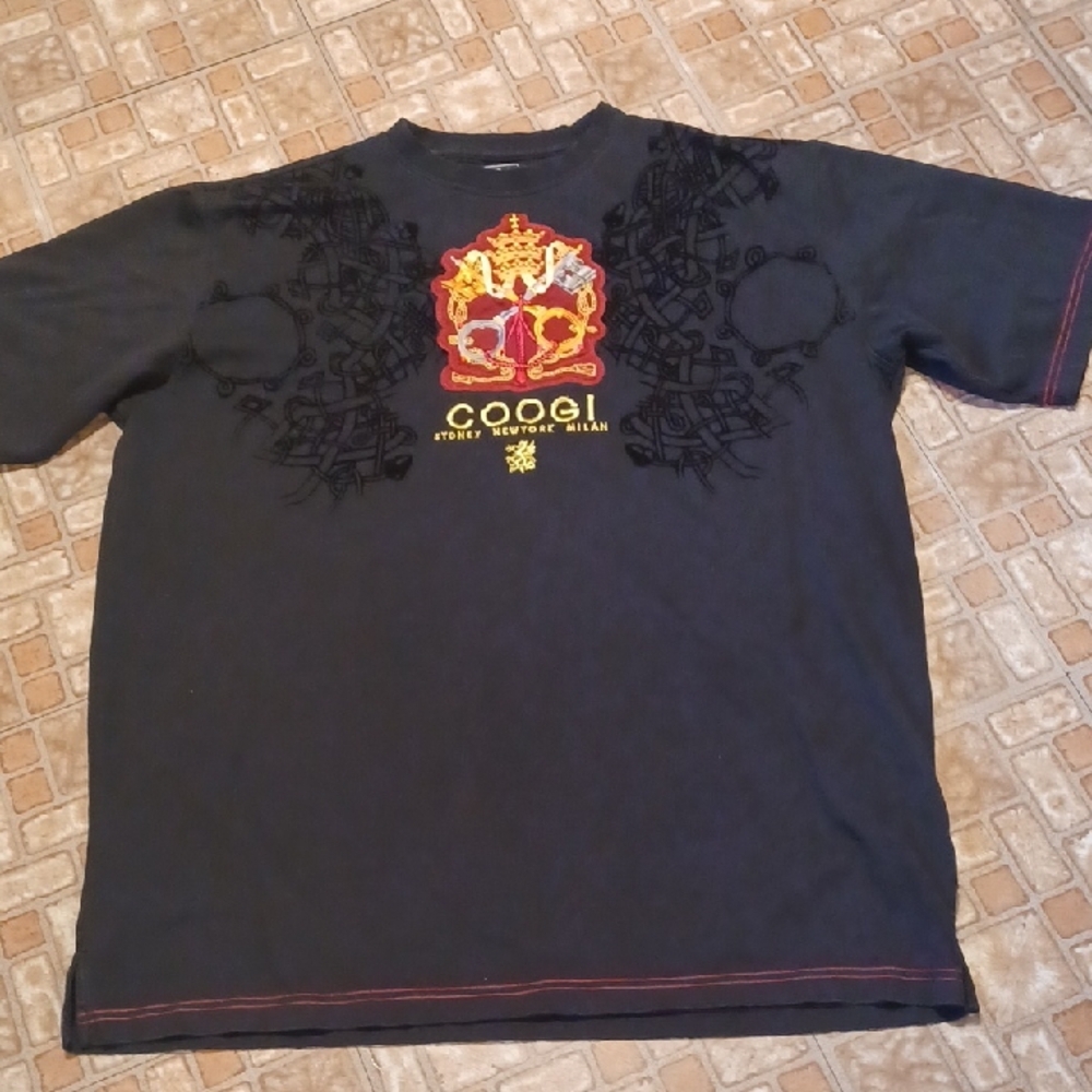 COOGI Black and Red Graphic Tee XXXLarge Mens Tee Shirt